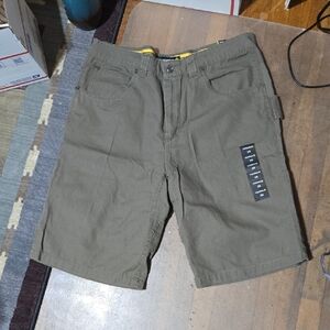 Terra Men's Brown Cargo Work Shorts